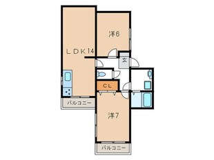 アプリーレ御影の物件間取画像